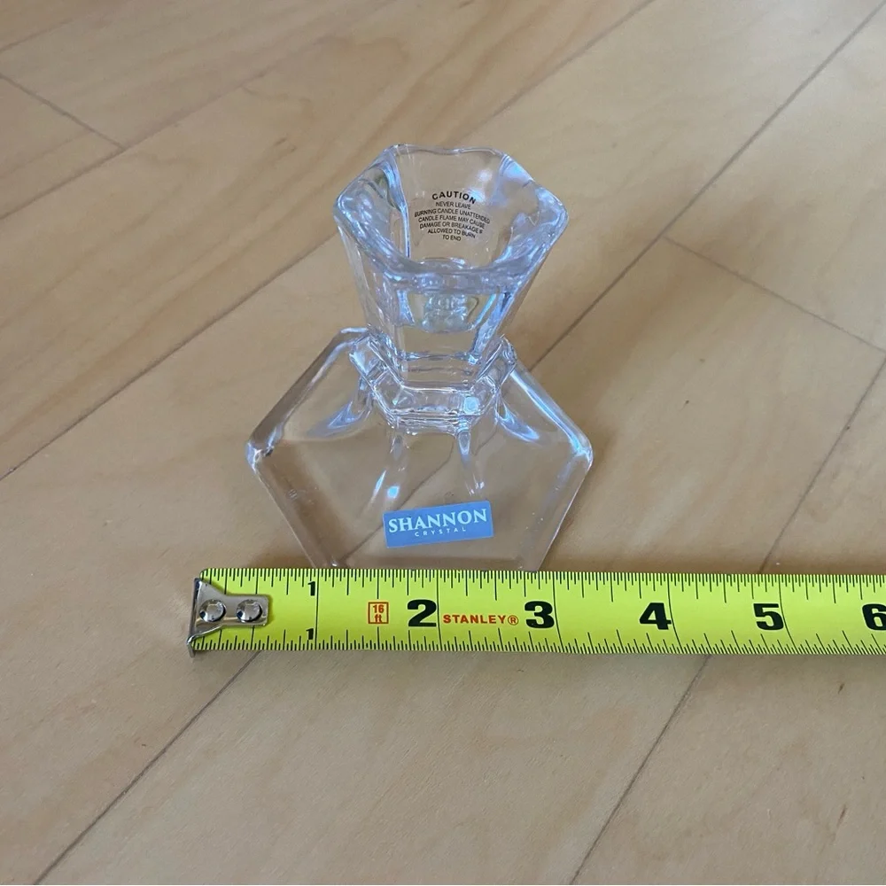Shannon Crystal Candle Holder Pair